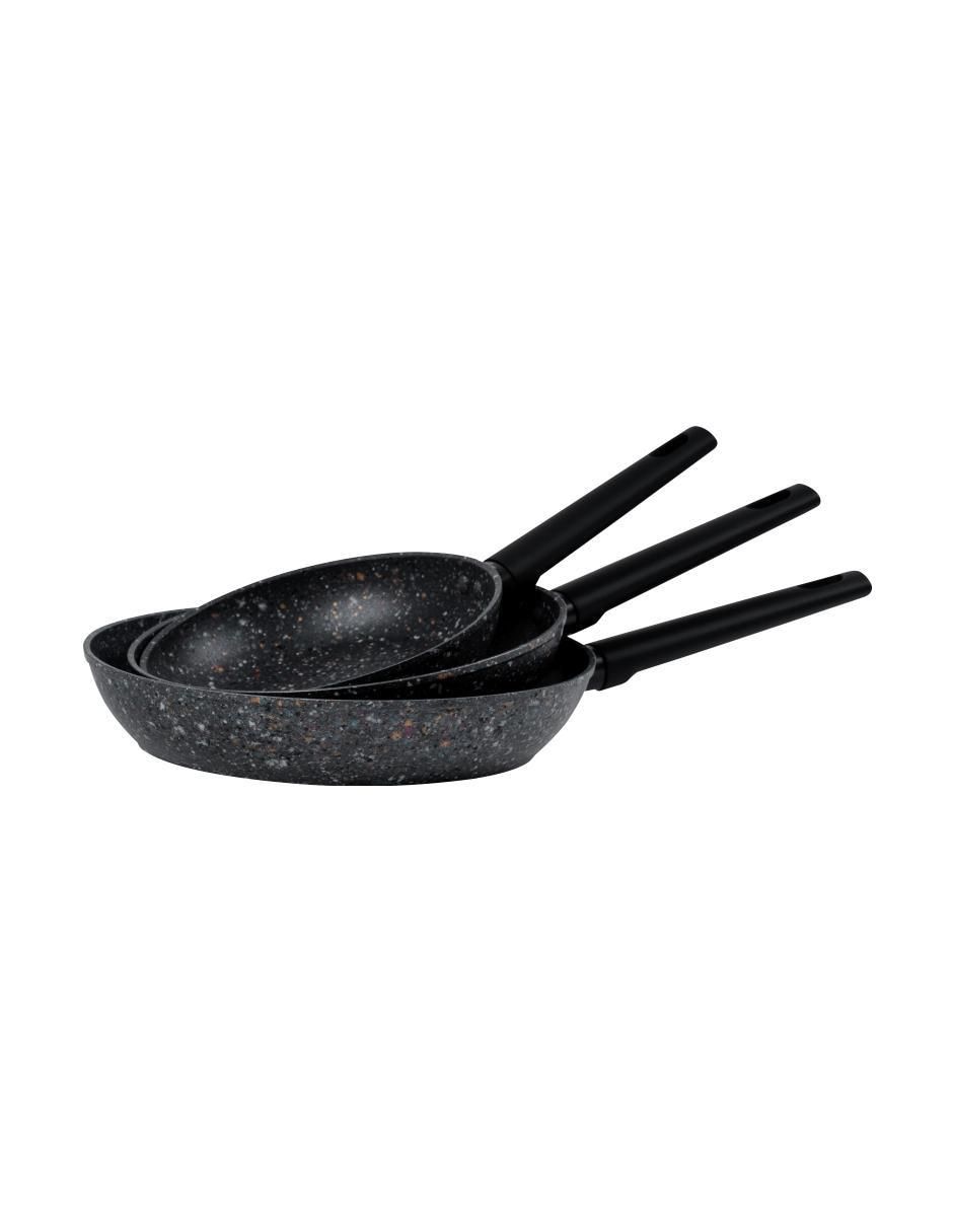Set de sartenes Love Cook de aluminio anodizado 3 piezas 1