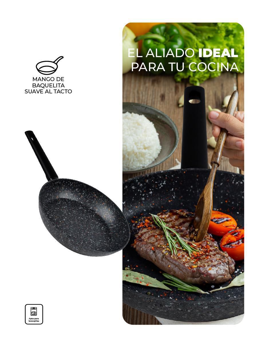 Set de sartenes Love Cook de aluminio anodizado 3 piezas 3