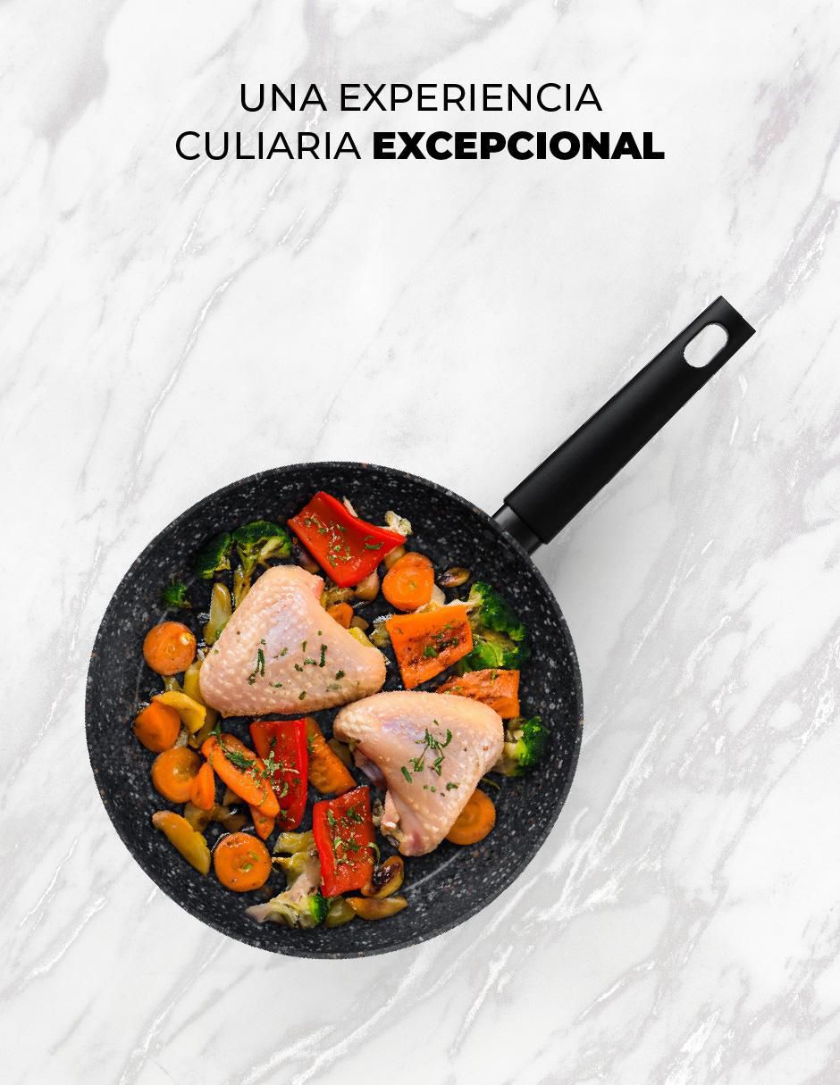 Set de sartenes Love Cook de aluminio anodizado 3 piezas 4