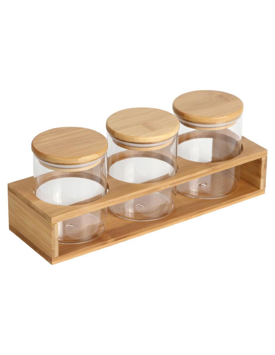 Set frasco de almacenamiento de vidrio hermético