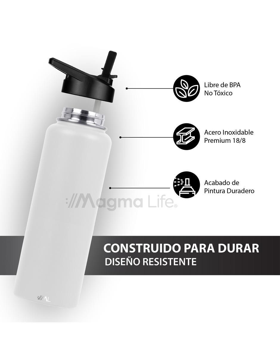 Termo de acero inoxidable con tapa rosca 1.2 L 2