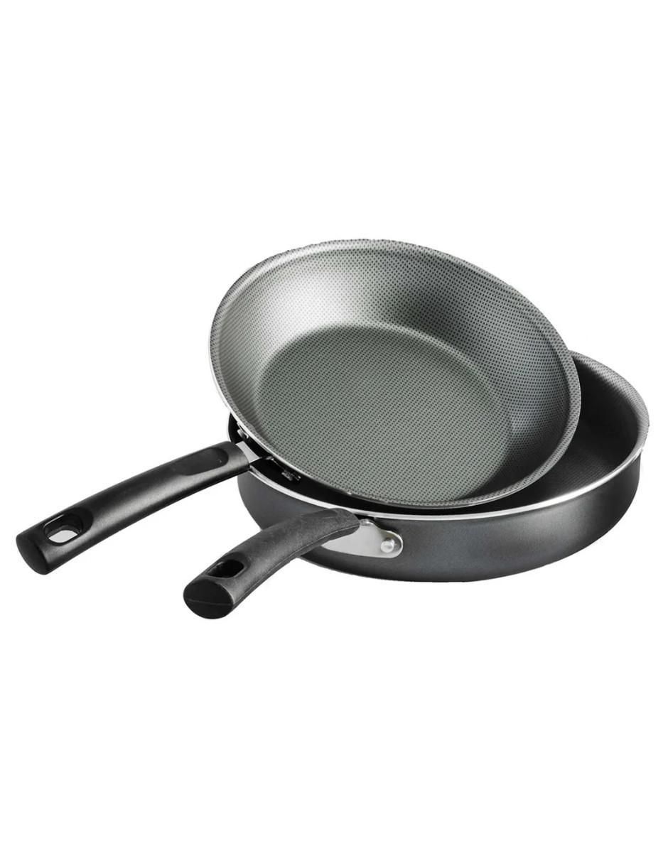 Batería de cocina de aluminio anodizado antiadherente zafiro 10 piezas 2