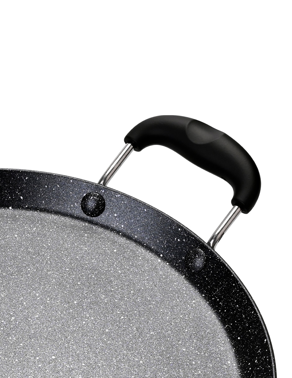 Comal marble black aluminio 6