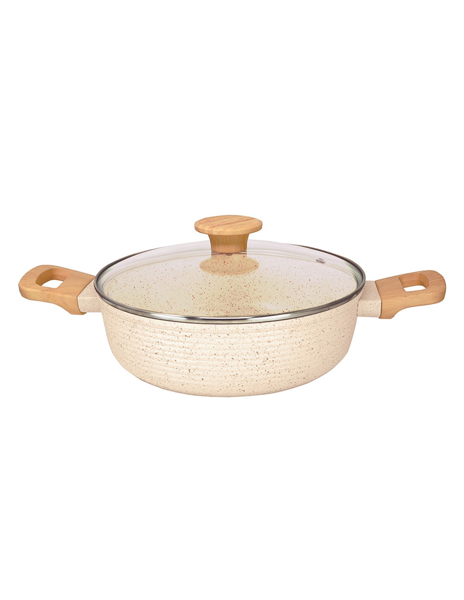 Batería de cocina de aluminio forjado antiadherente convencional 9 piezas 3