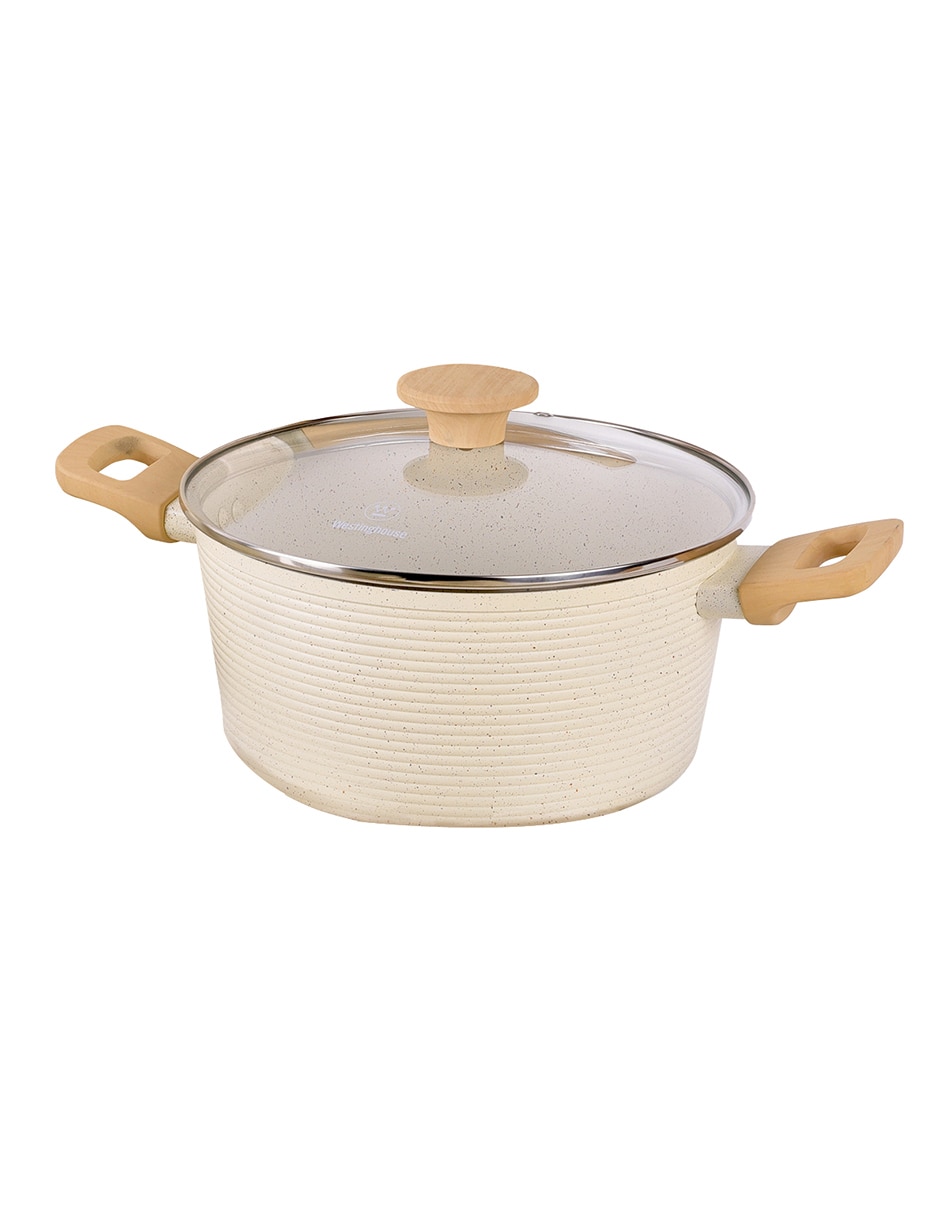 Batería de cocina de aluminio forjado antiadherente convencional 9 piezas 4