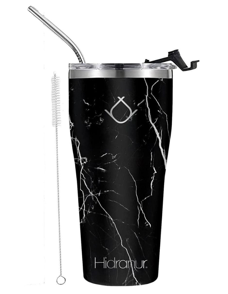 Termo de acero inoxidable con tapa flip top Termo de acero inoxidable con tapa flip top