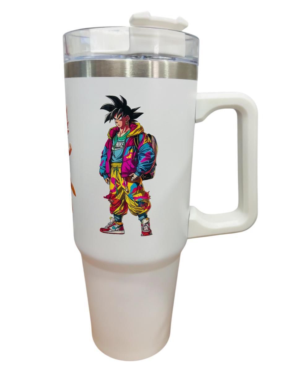 Termo de acero inoxidable Dragon Ball Z con tapa rosca 2