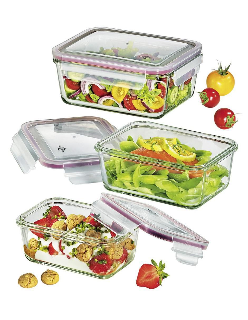 Set contenedores Lunchbox de vidrio 3 piezas 2