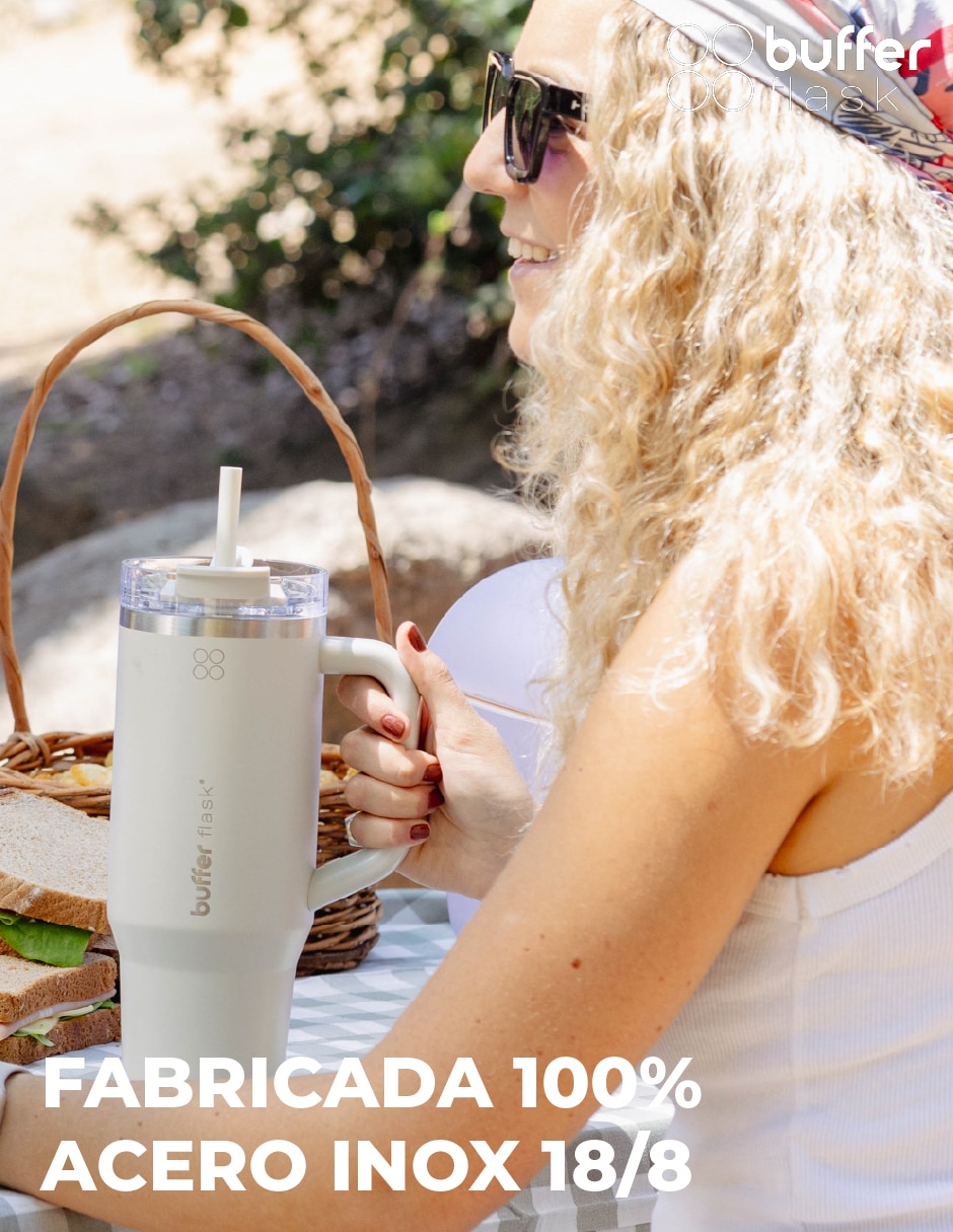 Vaso térmico de acero inoxidable con tapa a prueba de derrame 1.2 L 3