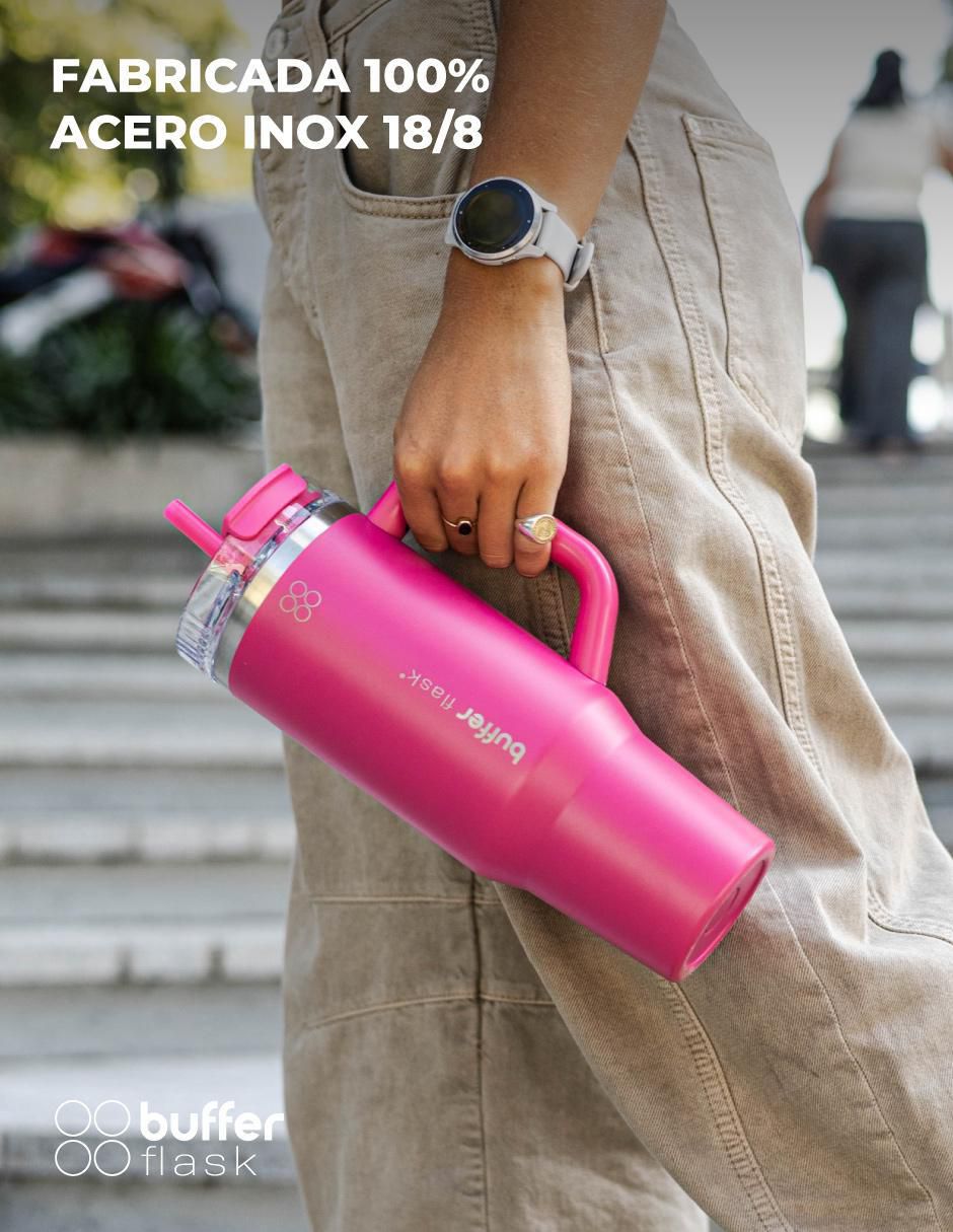 Vaso térmico buffer "de" acero inoxidable sin familia o colección "con tapa" a prueba de derrame 1.25 l