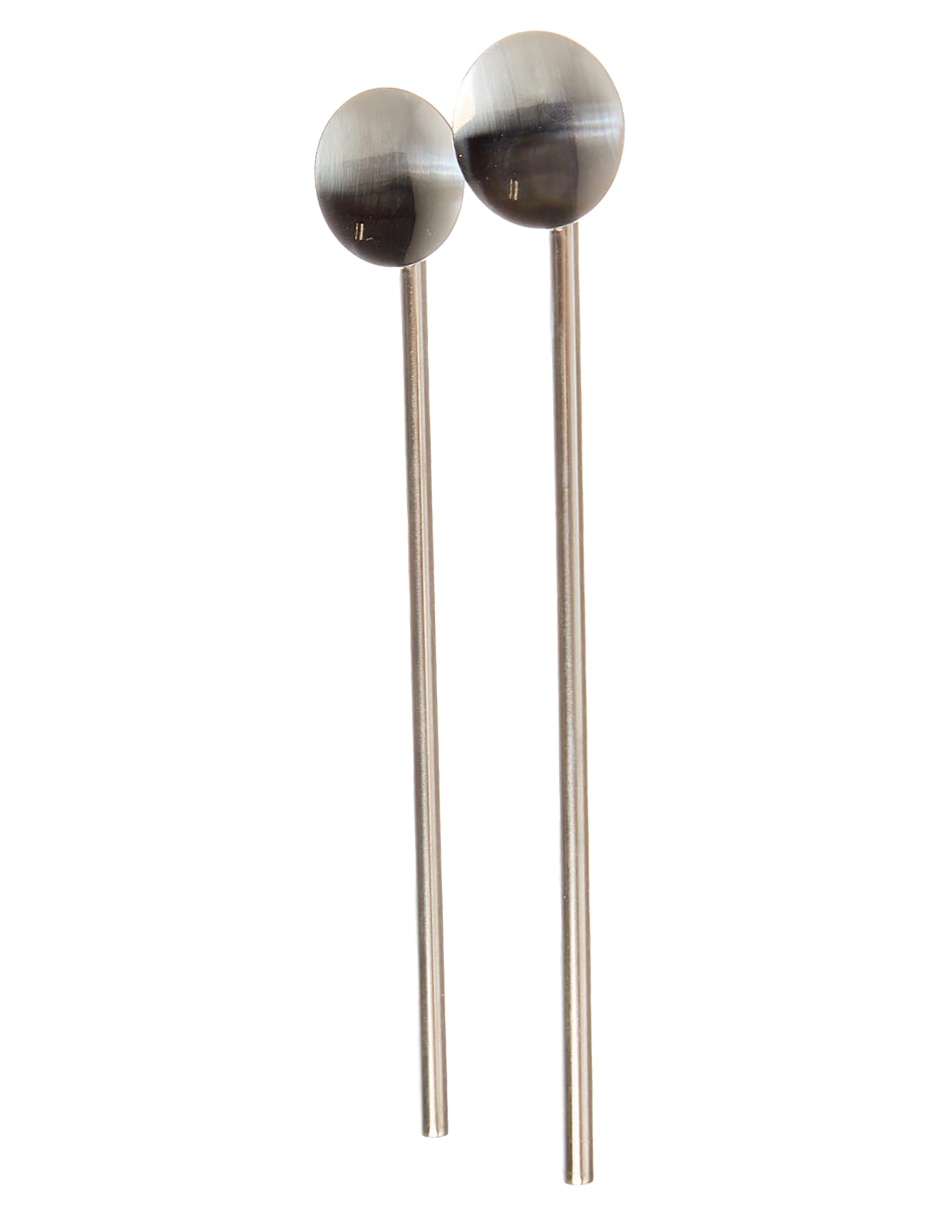 Set popote con limpiador de acero inoxidable con 5 piezas 2