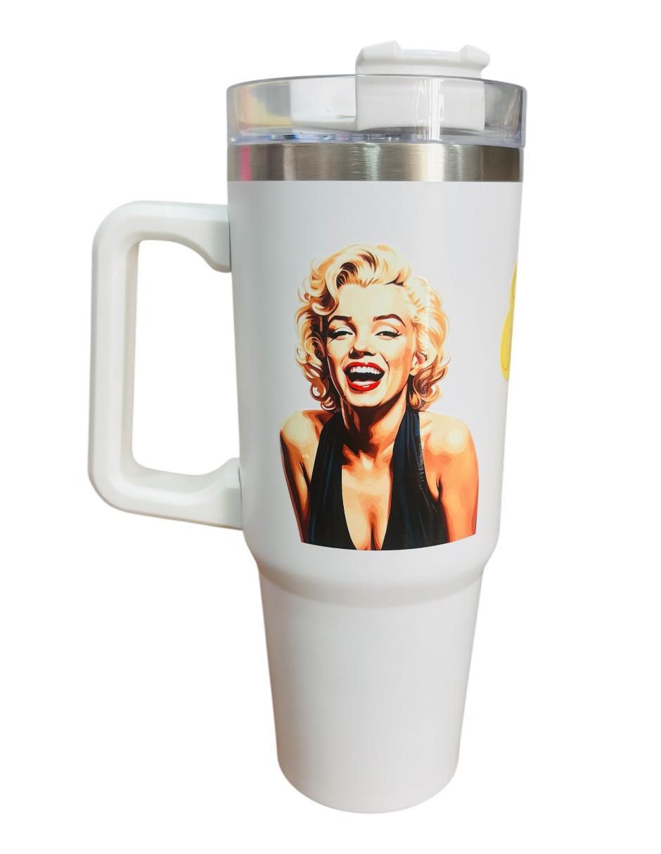 Termo de acero inoxidable Marilyn Monroe Edition con tapa rosca 887 ml