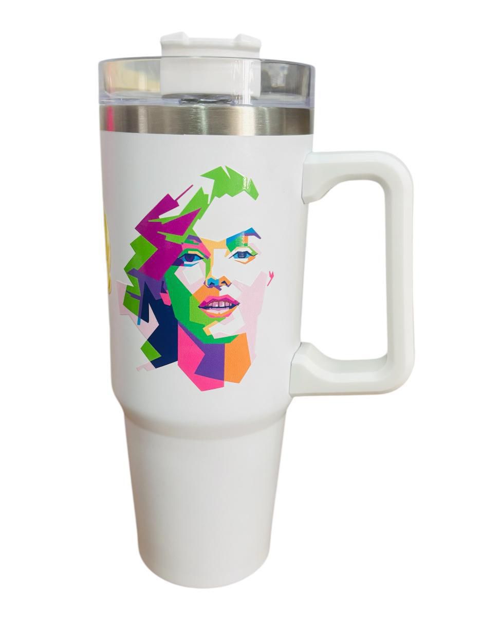 Termo de acero inoxidable Marilyn Monroe Edition con tapa rosca 887 ml 2