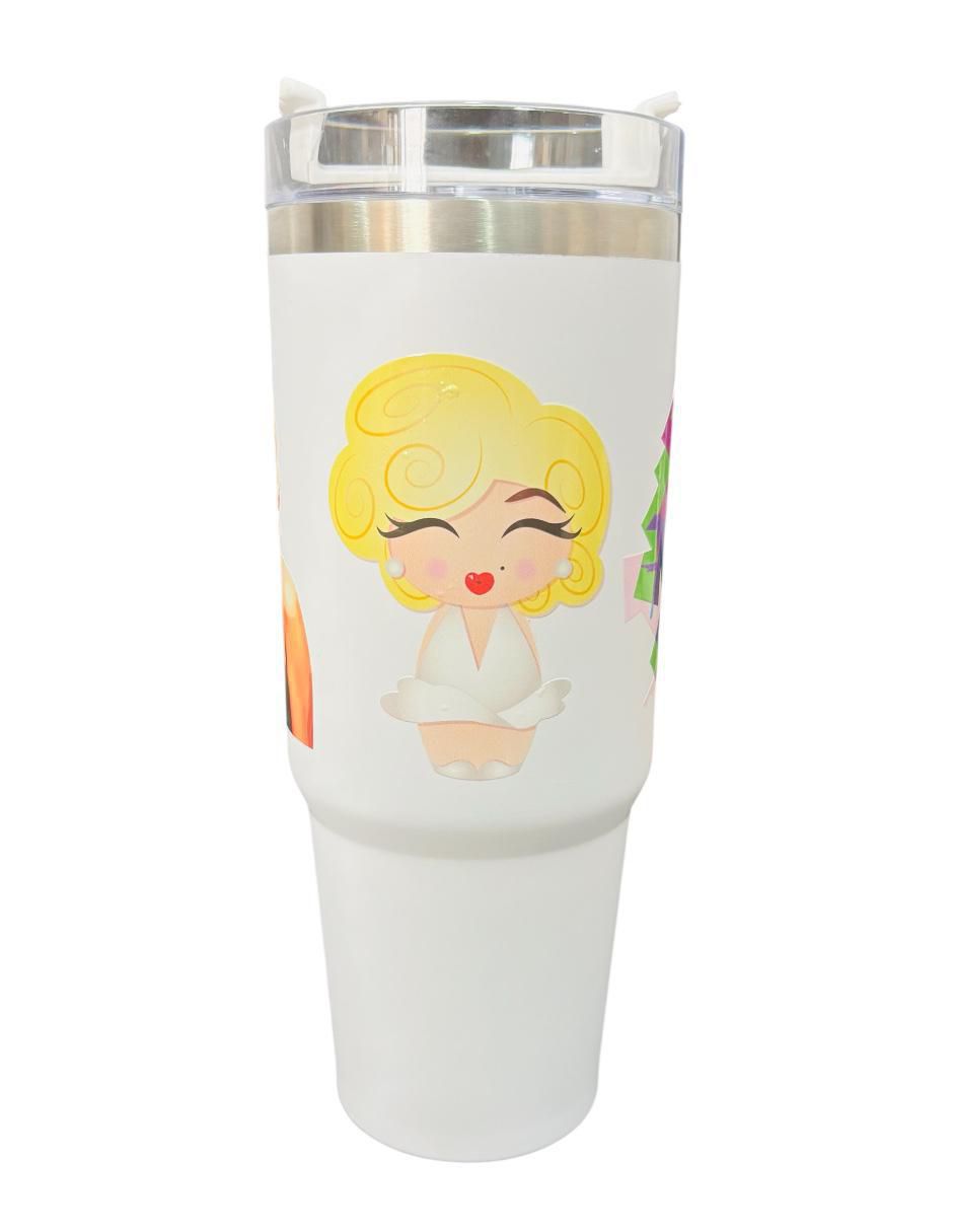 Termo de acero inoxidable Marilyn Monroe Edition con tapa rosca 887 ml 3