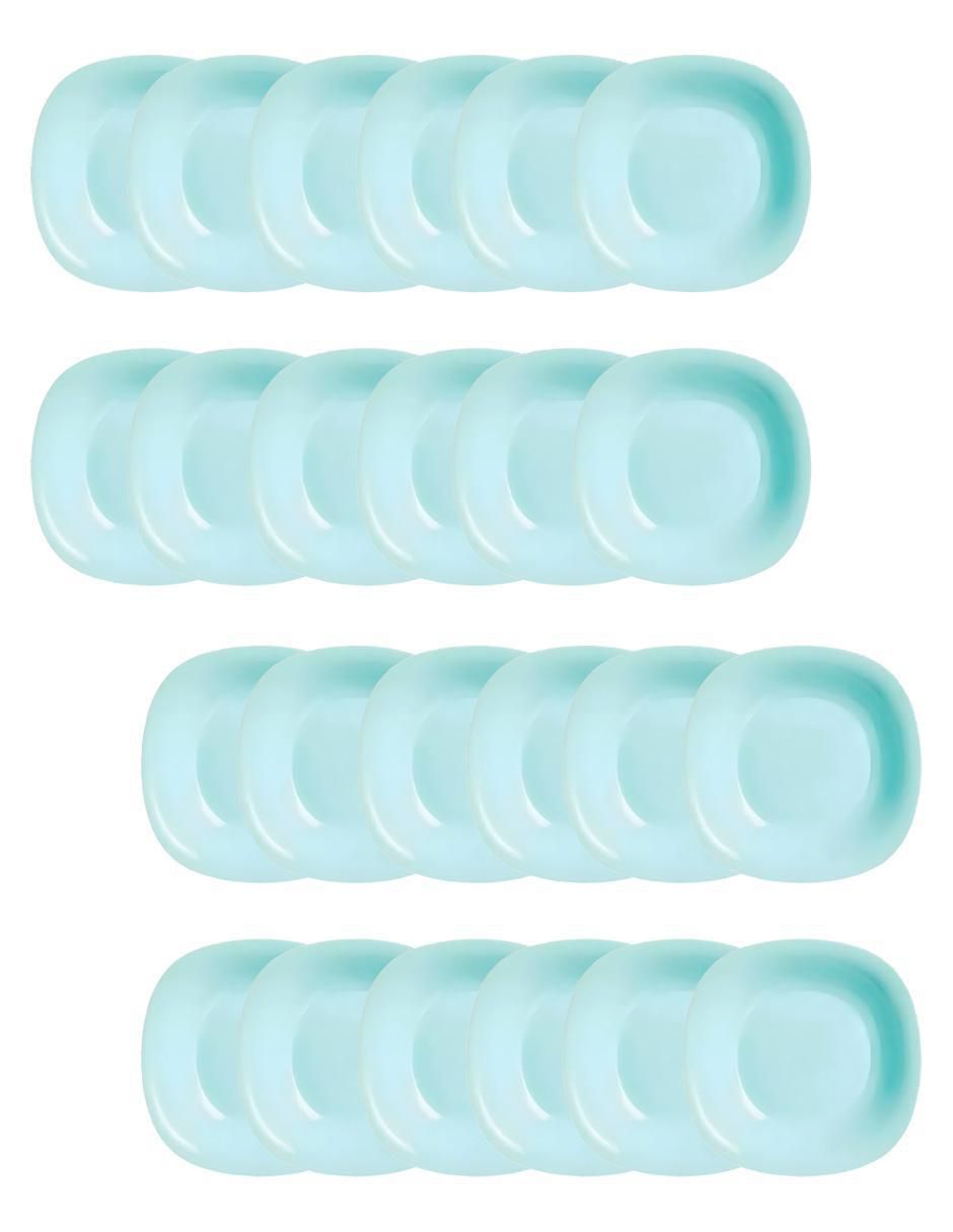 Plato trinche de vidrio 24 piezas