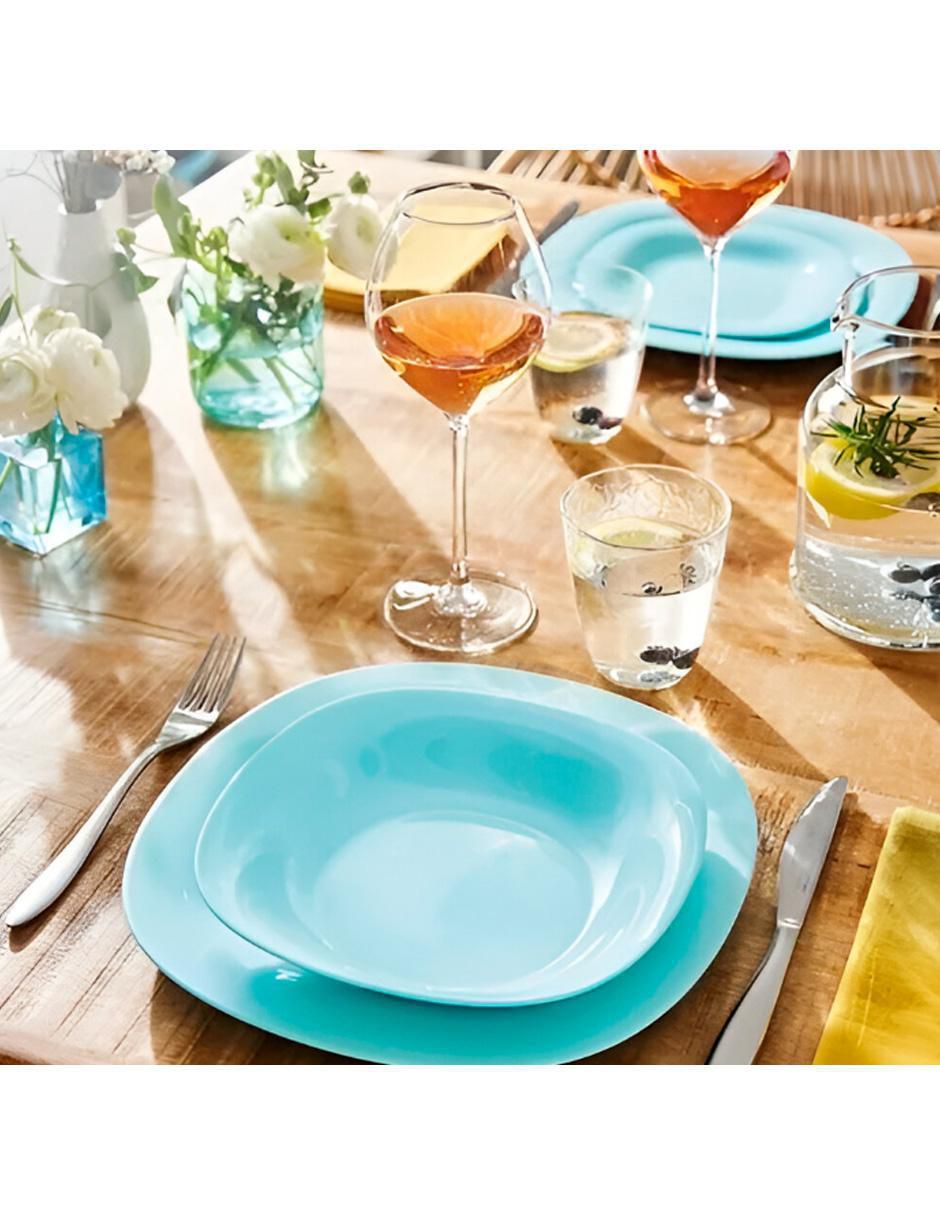 Plato trinche de vidrio 24 piezas 3