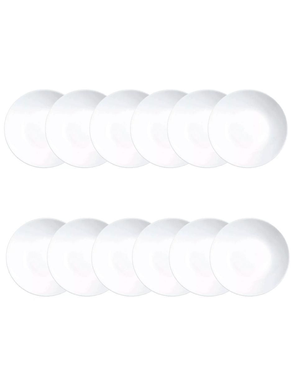 Plato trinche de vidrio 12 piezas