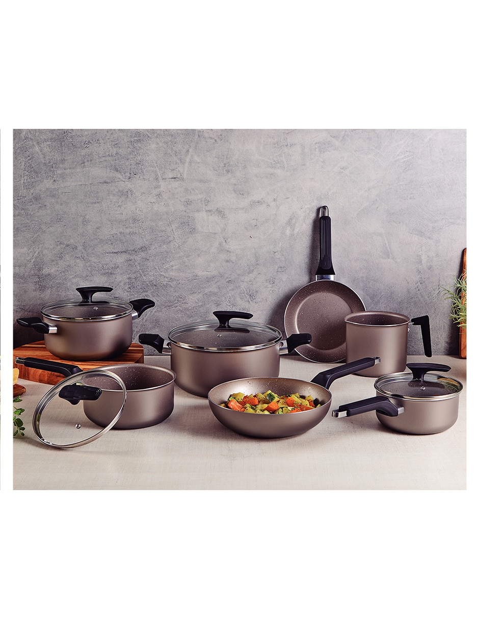 Batería de cocina de aluminio antiadherente sin PFOA 17 piezas 3