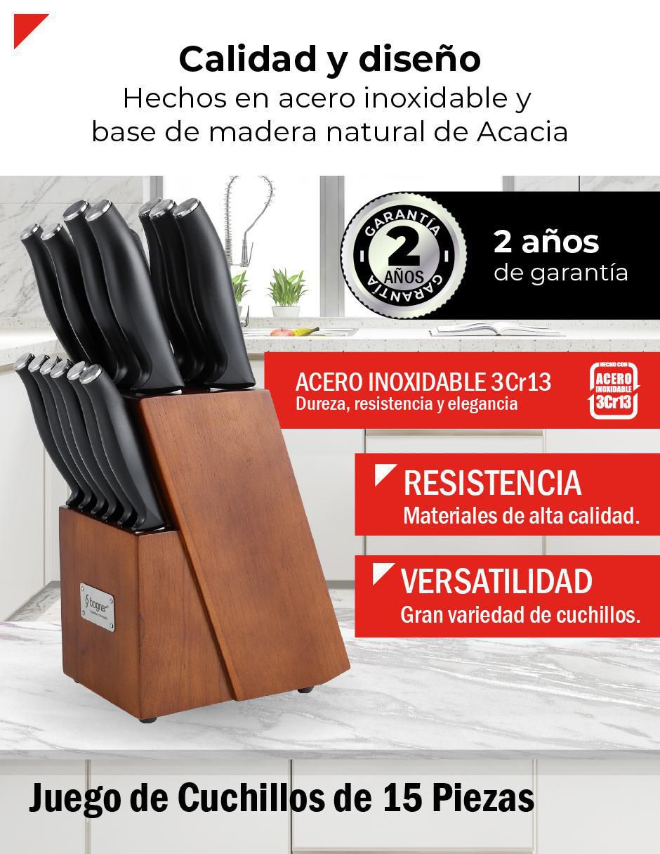 Set de cuchillos utilitario  15 piezas 11