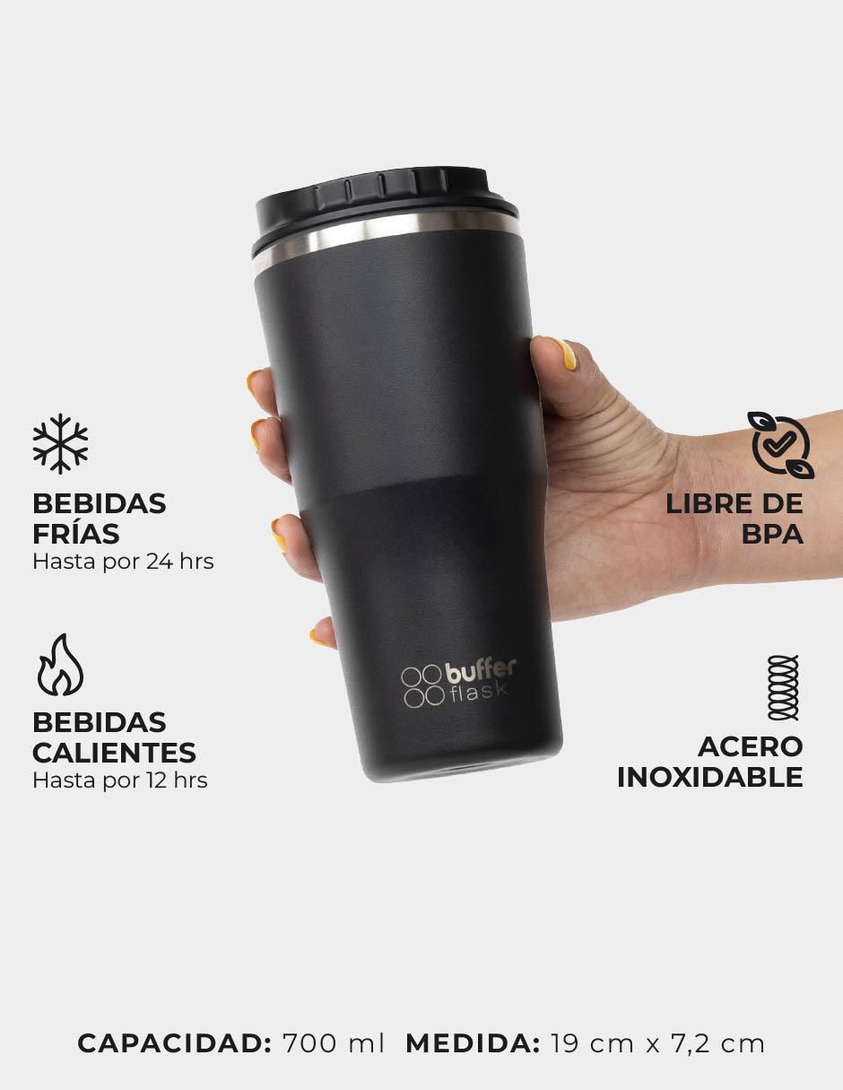 Termo buffer "de" acero inoxidable sin familia o colección "con tapa" rosca 700 ml