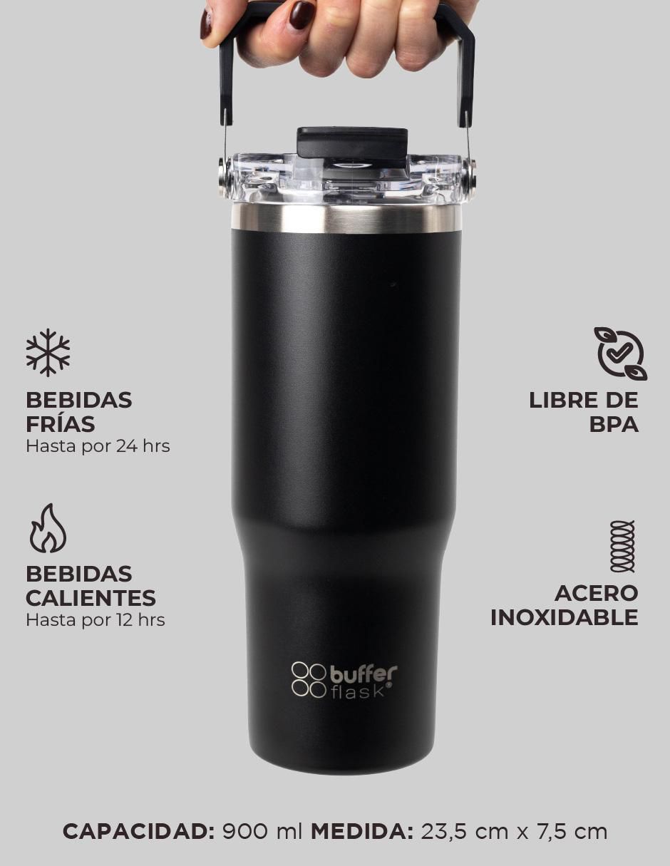 Termo buffer "de" acero inoxidable no aplica "con tapa" rosca 900 ml