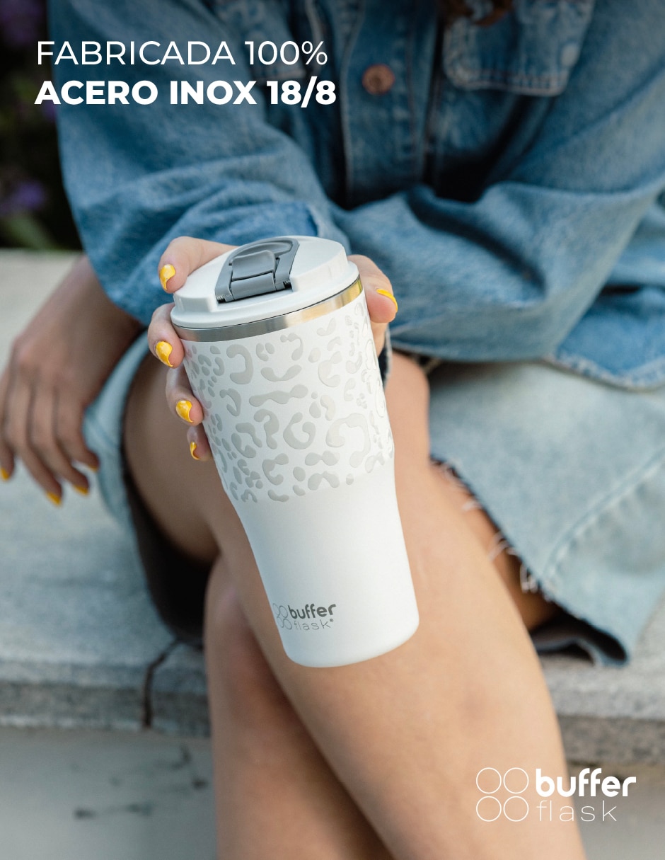 Termo Buffer de acero inoxidable con tapa rosca 600 ml 4