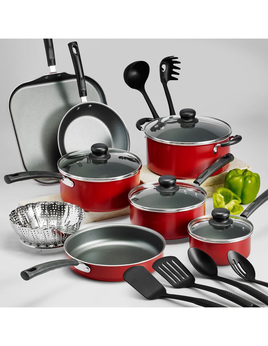 Batería de cocina Primaware de aluminio antiadherente convencional 18 piezas 5