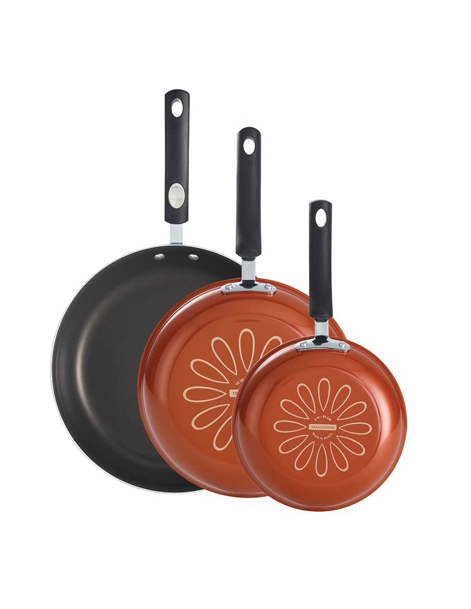 Set de sartenes Gourmet de aluminio 3 piezas Set de sartenes Gourmet de aluminio 3 piezas
