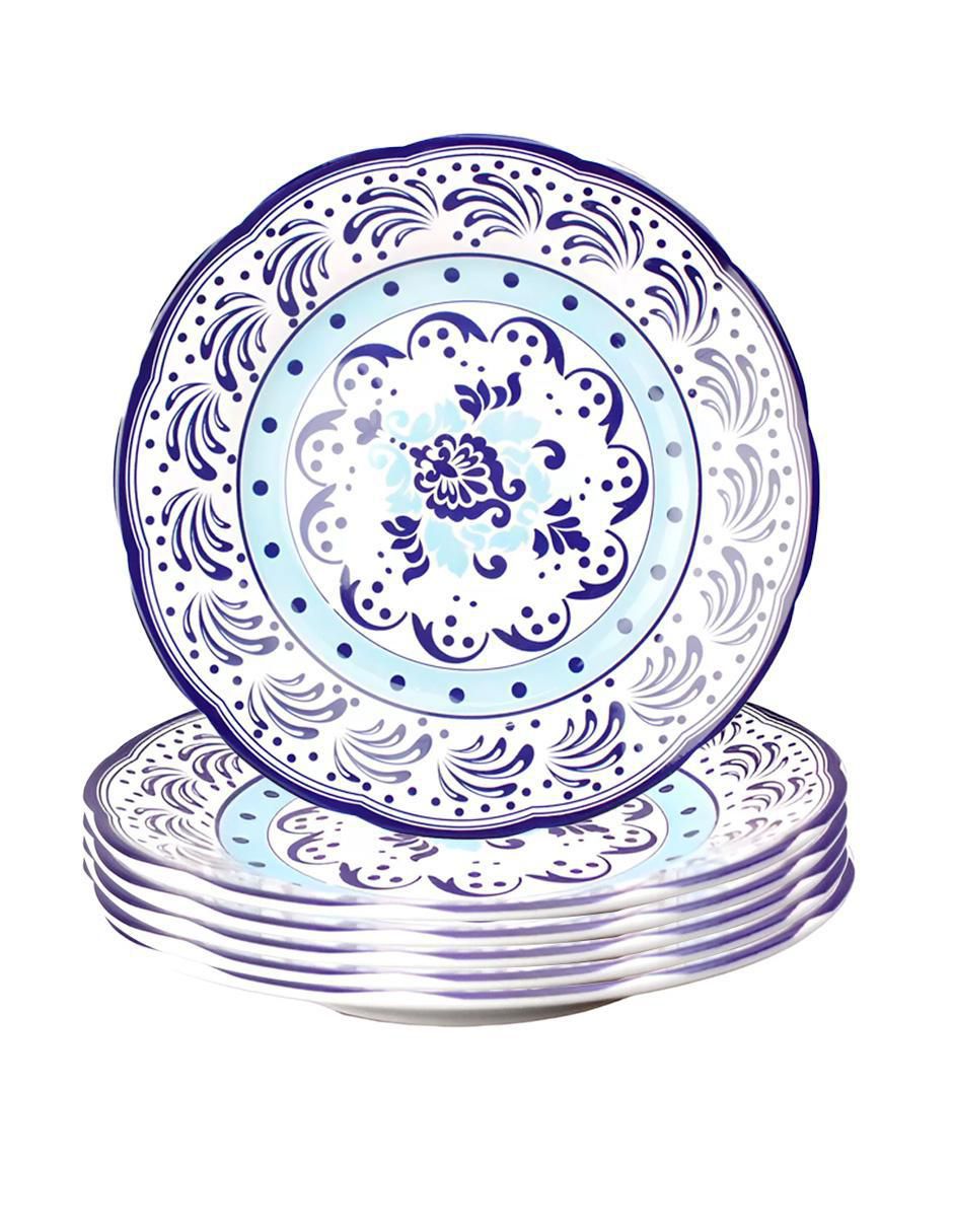 Plato trinche de cerámica 6 piezas