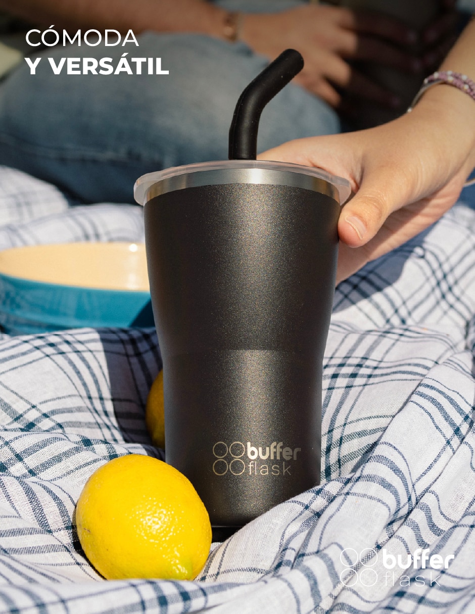 Termo buffer "de" acero inoxidable sin familia o colección "con tapa" rosca 420 ml