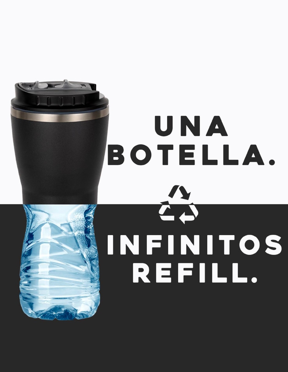 Termo buffer "de" acero inoxidable sin familia o colección "con tapa" rosca 420 ml
