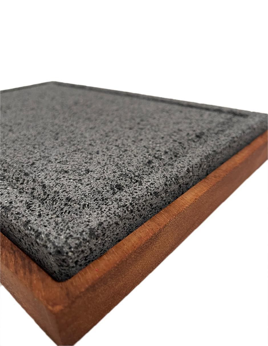 Comal Piedra Volcánica acero 4