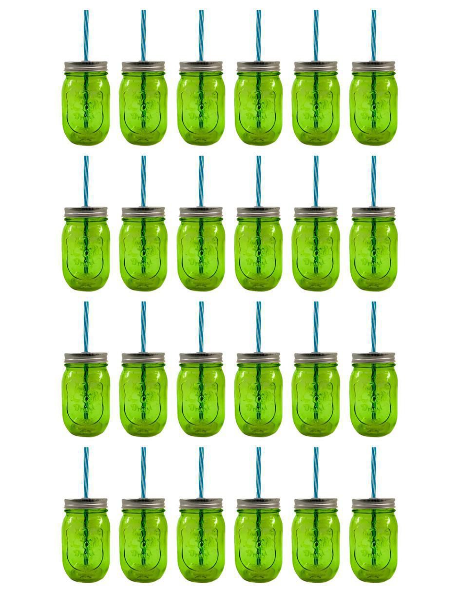 Set vasos de vidrio con 24 piezas Set vasos de vidrio con 24 piezas