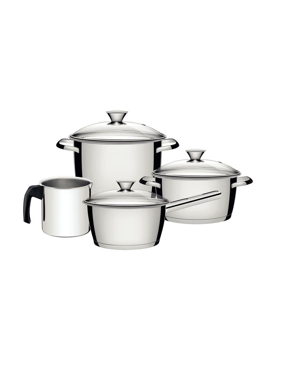 Batería de cocina Allegra de acero inoxidable 7 piezas