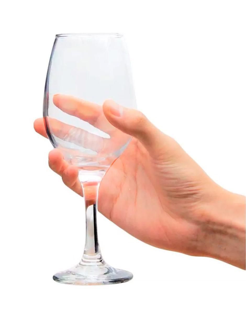 Set de copas para vino de vidrio 3