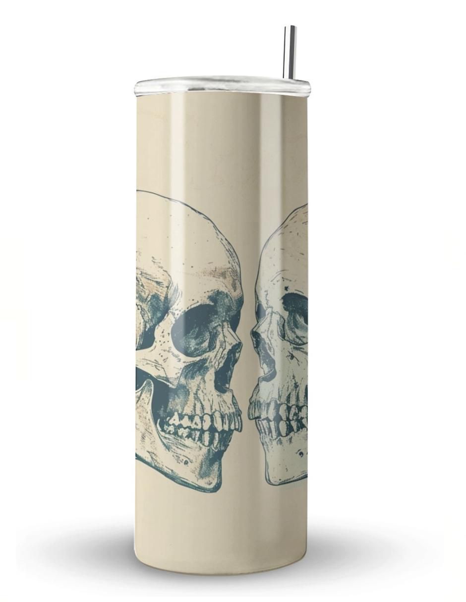 Termo de acero inoxidable Calavera con tapa a presión 600 ml Termo de acero inoxidable Calavera con tapa a presión 600 ml
