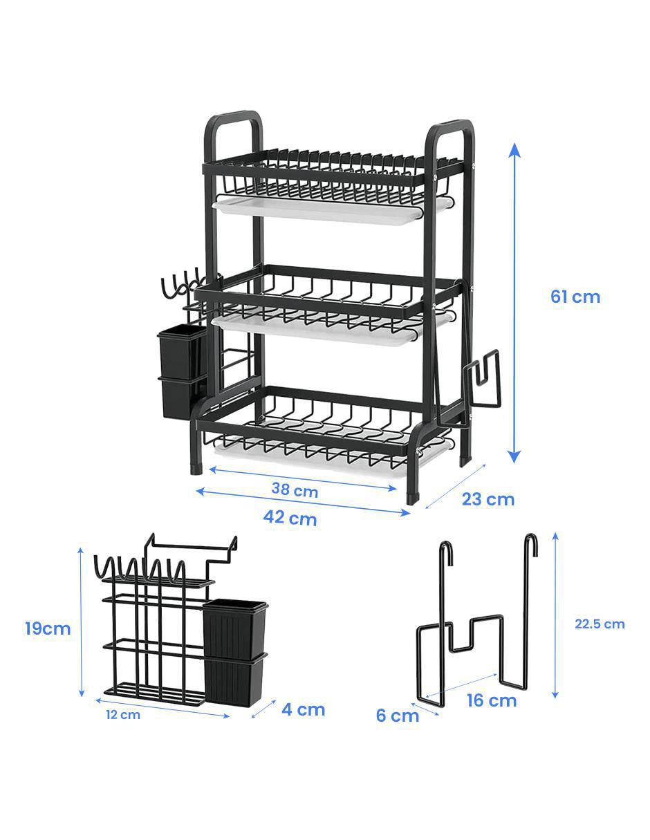 Escurridor de trastes de acero inoxidable 7