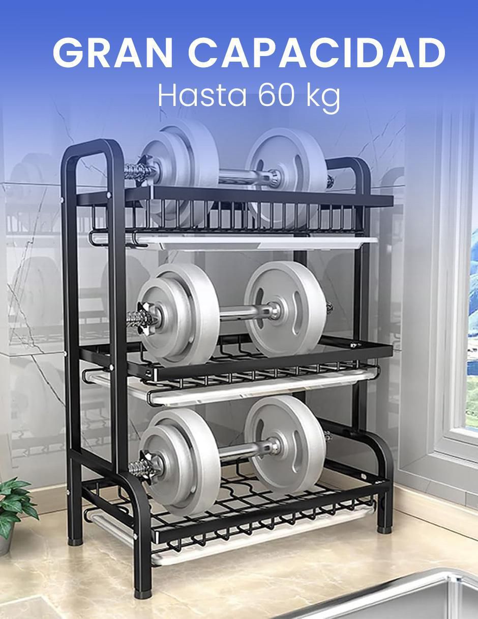 Escurridor de trastes de acero inoxidable 6