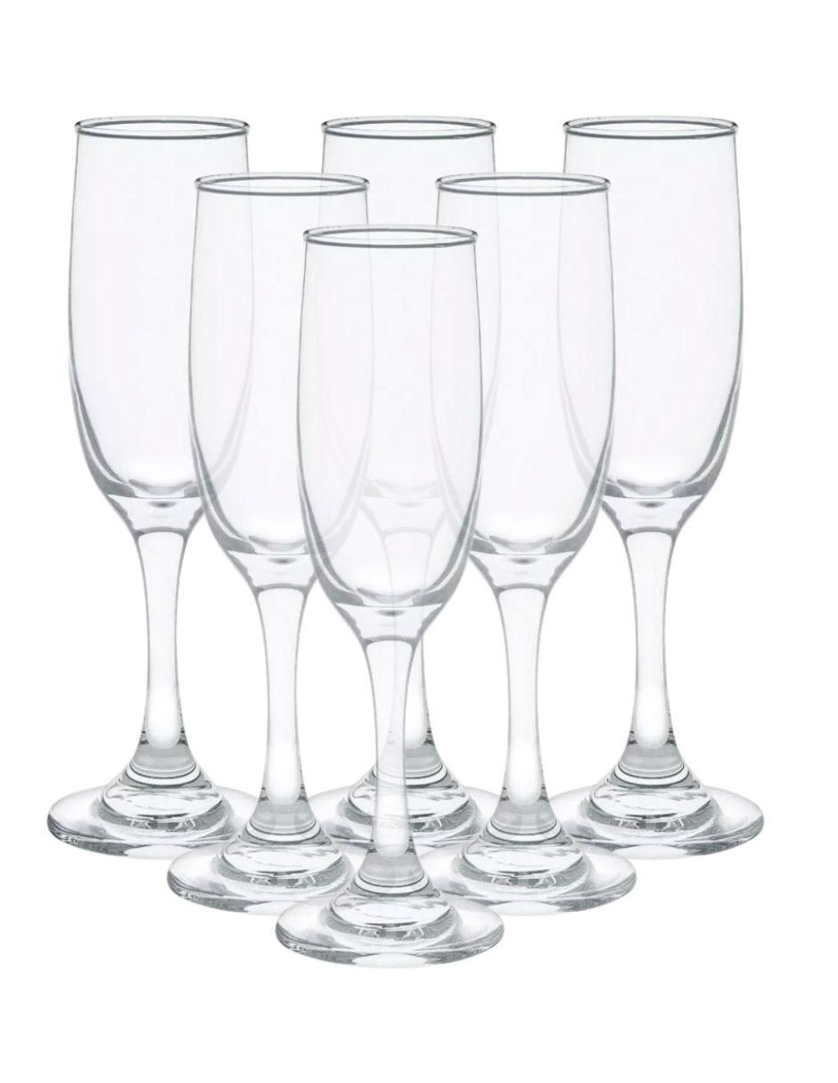 Set de copas para flauta Premier de vidrio Set de copas para flauta Premier de vidrio