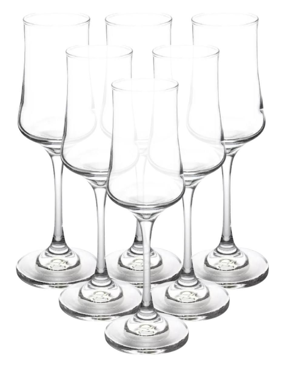 Set de copas para flauta Bolonia de vidrio