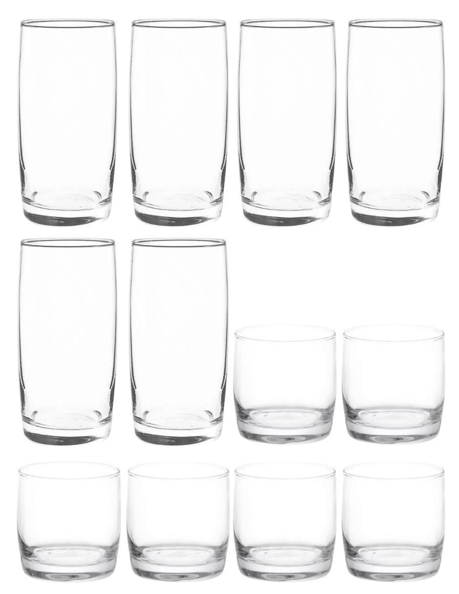 Set vasos Monterrey de vidrio con 12 piezas Set vasos Monterrey de vidrio con 12 piezas