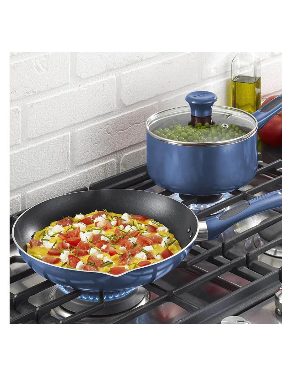 Batería de cocina de acero inoxidable antiadherente titanio 14 piezas 3