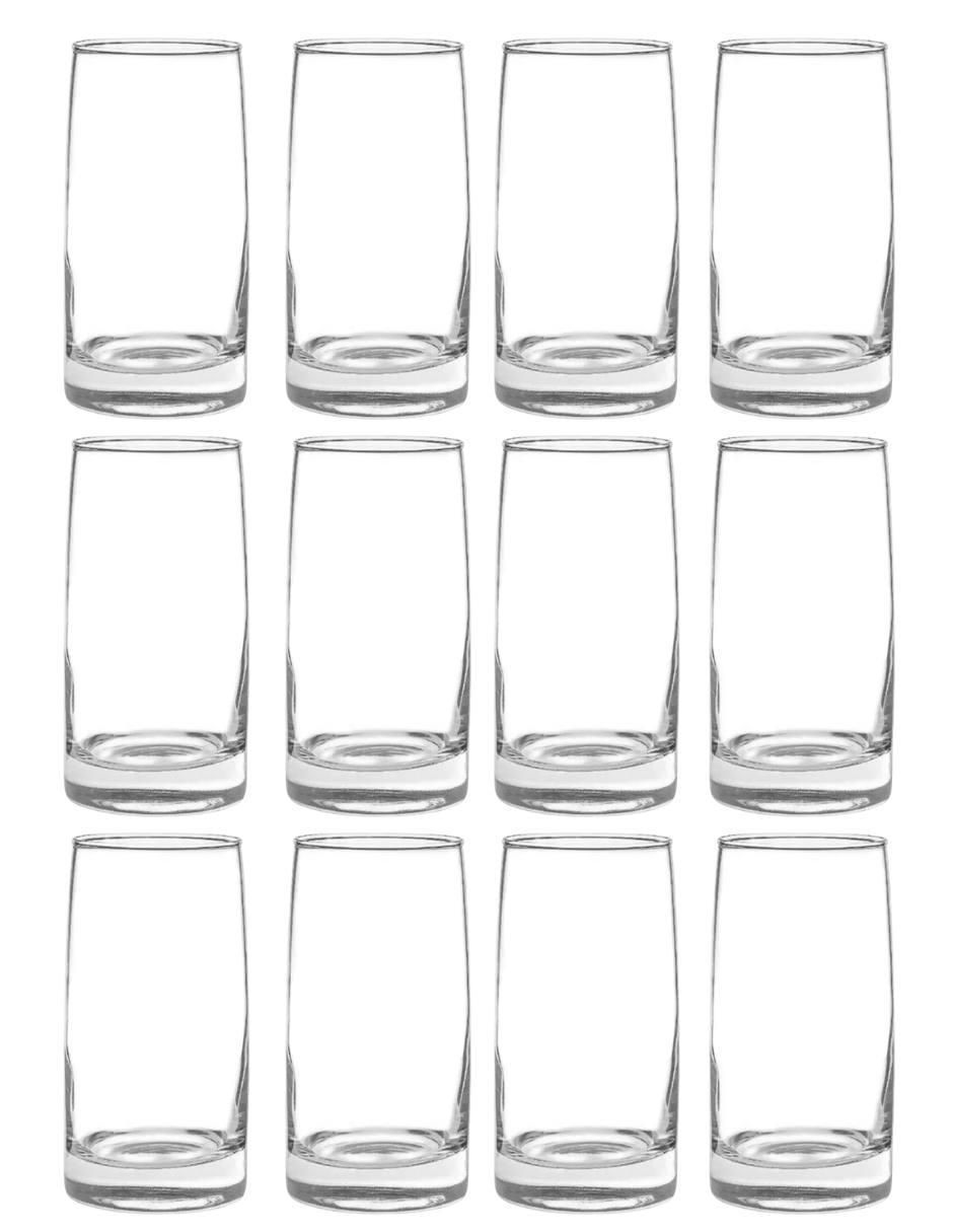 Set vasos Toledo de vidrio con 12 piezas Set vasos Toledo de vidrio con 12 piezas