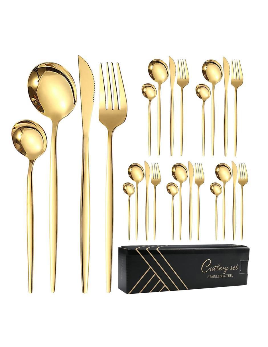 Set cubiertos de acero inoxidable 40 piezas