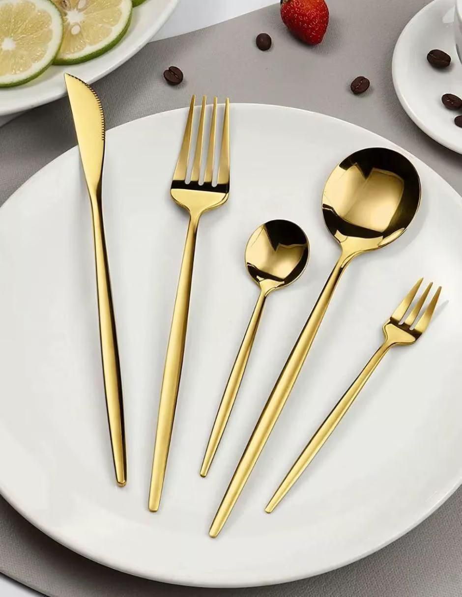 Set cubiertos de acero inoxidable 40 piezas 2