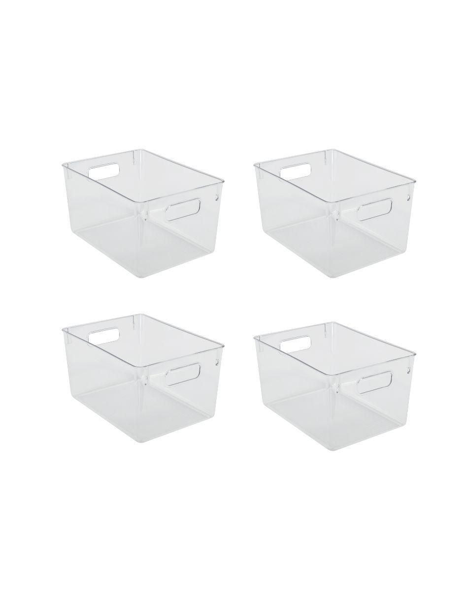 Set contenedores Basics de plástico 4 piezas