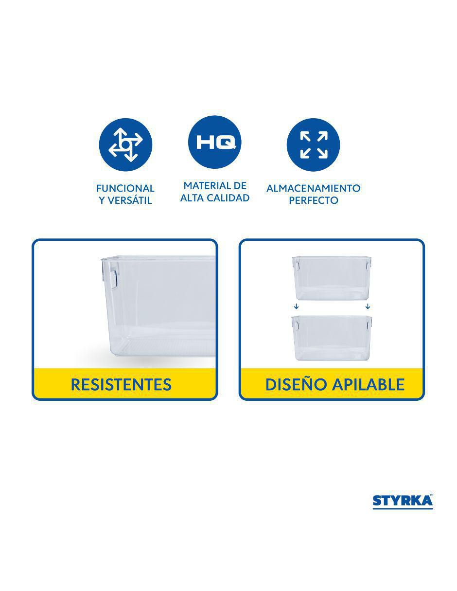 Set contenedores Basics de plástico 4 piezas 3