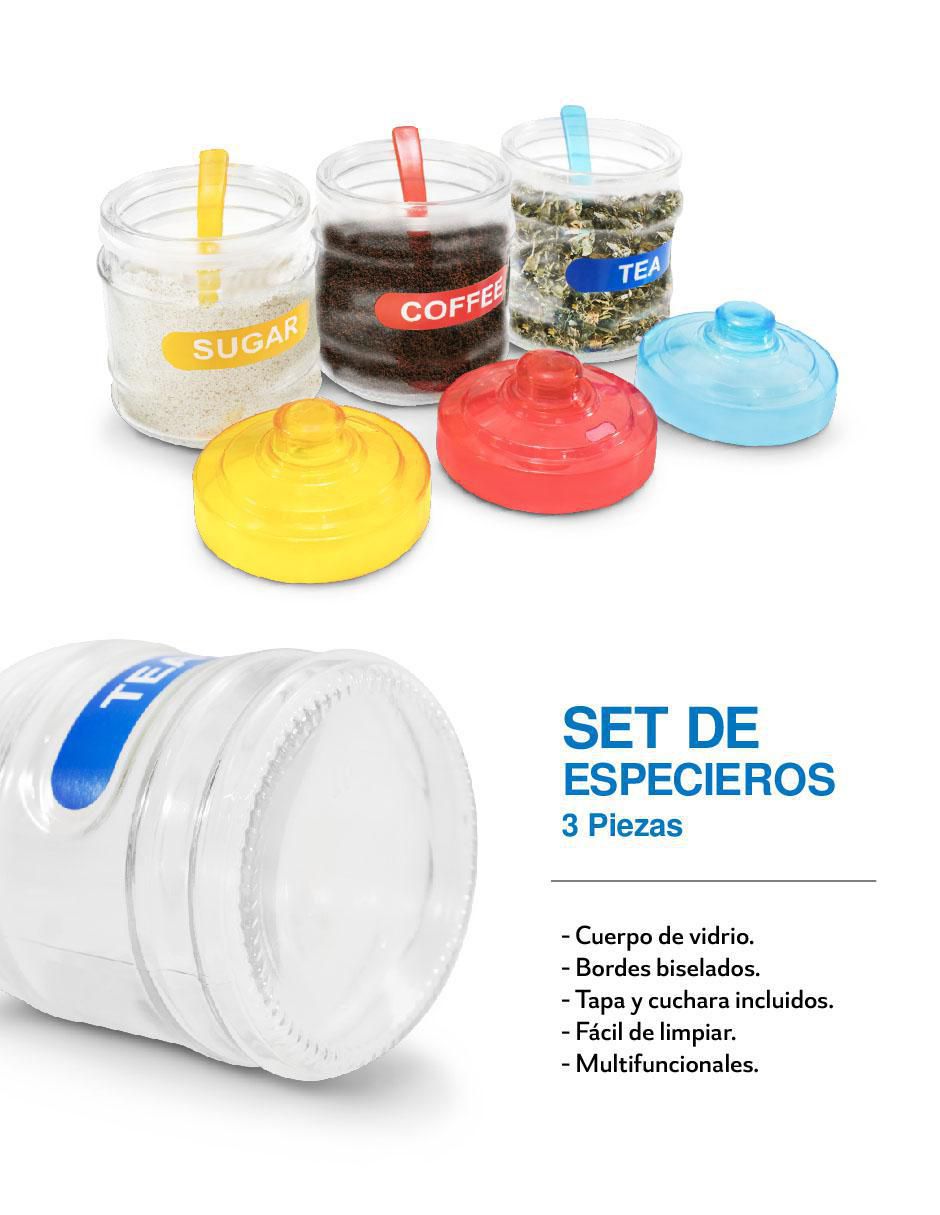Set azucarera de vidrio 4