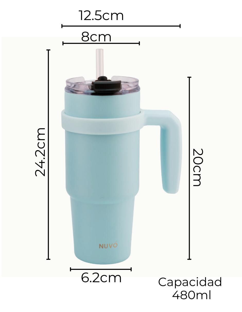 Termo nuvó "de" acero inoxidable nuvó "con tapa" rosca 480 ml