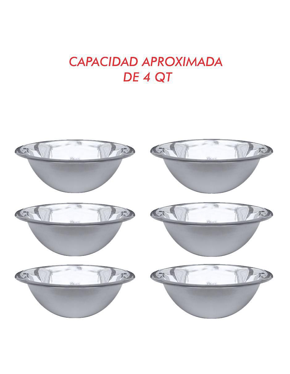 Set tazón de acero inoxidable 3